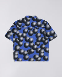 Graphic Print Camp Shirt - Blue Multi