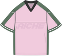V-Neck Sporty T-Shirt - Pink