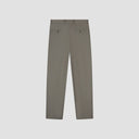 Pleated Straight Leg Trousers - Grey Green