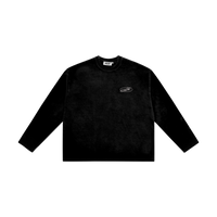 Embroidered Logo Crewneck Sweatshirt - Black