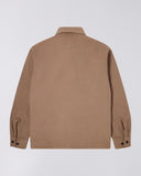 Embroidered Overshirt - Brown