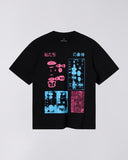 Boxy Graphic Print T-Shirt - Black