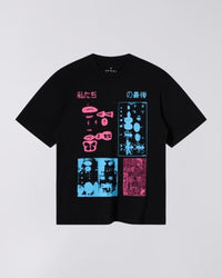 Boxy Graphic Print T-Shirt - Black