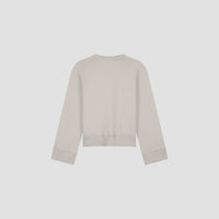 Relaxed Fit Crewneck Sweatshirt - Light Gray
