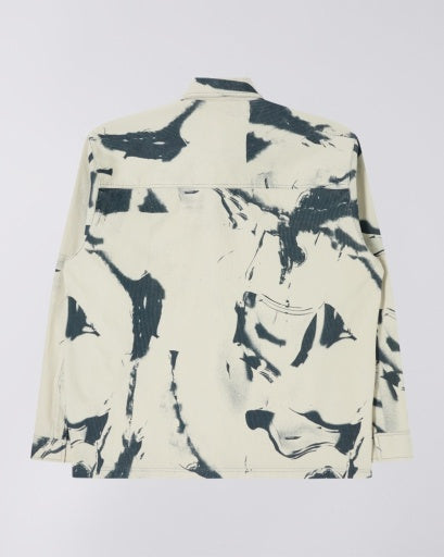 Overshirt Graphic Print - Cream Camo