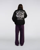 Embroidered Coach Jacket - Black