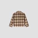Shacket Plaid Zip Jacket - Brown Plaid