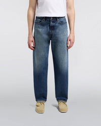 Washed Denim Relaxed Jeans - Washed Blue Denim