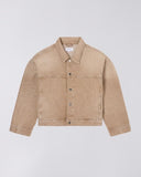 Boxy Fit Denim Jacket - Tan