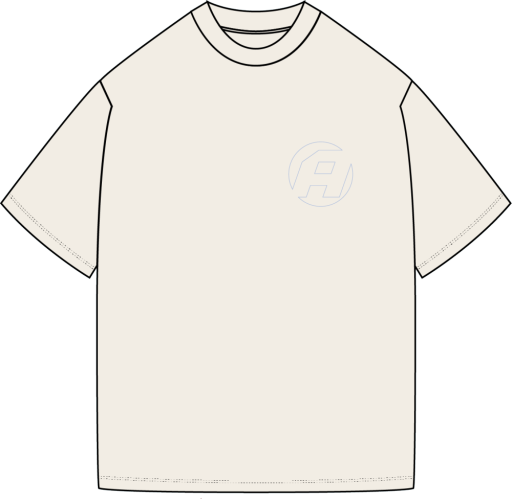 Crew Neck T-shirt - Cream