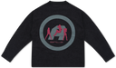 Long Sleeve Graphic Tee - Washed Black