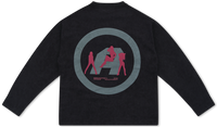 Long Sleeve Graphic Tee - Washed Black