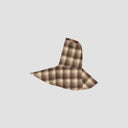Plaid Hooded Scarf - Brown Plaid