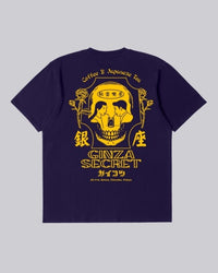Oversized Graphic Crewneck T-Shirt - Navy