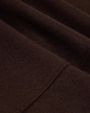 Single Breasted Trench Coat - Dark Brown