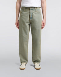 Relaxed Fit Washed Jeans - Washed Green
