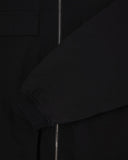 Zipped Embroidered Jacket - Black