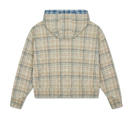 Zip-Up Plaid Hoodie - Multi Plaid