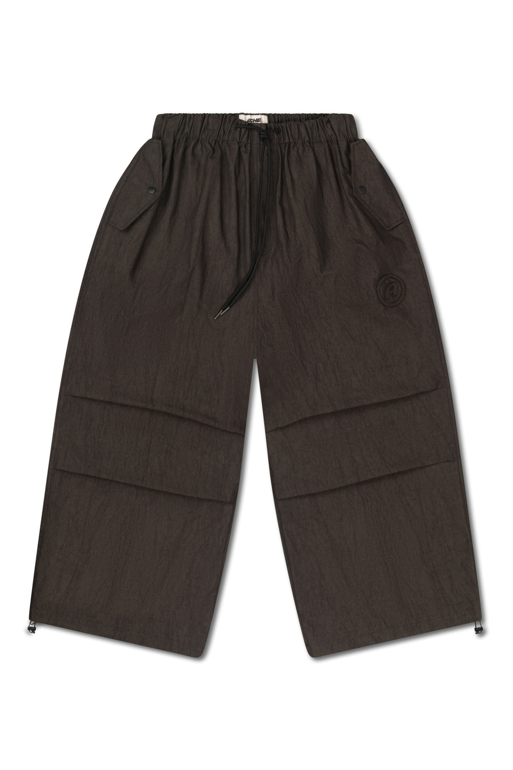 Wide Leg Cargo Pants - Dark Brown
