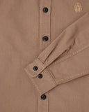 Embroidered Overshirt - Brown
