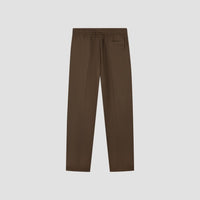 Relaxed Fit Drawstring Trousers - Brown