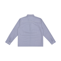 Striped Cartoon Patch Shirt - Navy/White Stripe