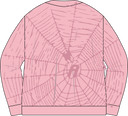 Crewneck Sweatshirt Spider Web - Pink