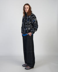 Abstract Pattern Fleece Jacket - Multi