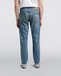Washed Denim Slim Jeans - Light Blue