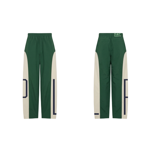 Colorblock Track Pants - Forest Green