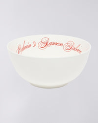 Graphic Print Ceramic Bowl - Cream