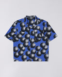 Graphic Print Camp Shirt - Blue Multi