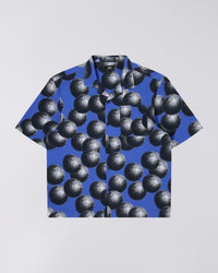Graphic Print Camp Shirt - Blue Multi