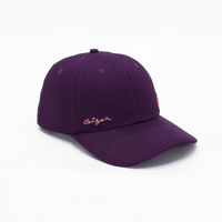 Embroidered Heart Baseball Cap - Purple