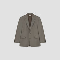 Structured Single Breasted Blazer - Olive Green
