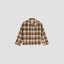 Shacket Plaid Zip Jacket - Brown Plaid