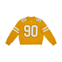 Varsity Number Knit Sweater - Yellow