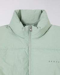 Puffer Stand Collar Jacket - Mint Green