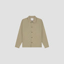 Button-Front Coach Jacket - Taupe