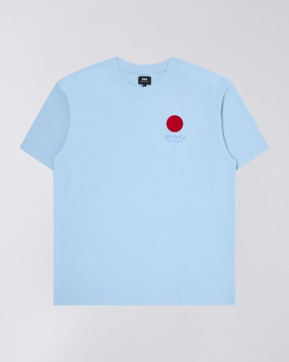 Embroidered Logo Graphic T-Shirt - Light Blue