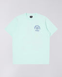 Graphic Print Crewneck T-Shirt - Light Mint Green