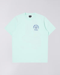 Graphic Print Crewneck T-Shirt - Light Mint Green