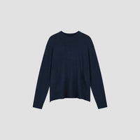 Crewneck Knit Sweater - Navy
