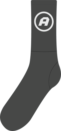 Crew Logo Socks - Black