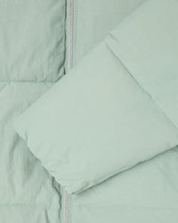 Puffer Stand Collar Jacket - Mint Green