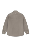Wool Blend Polo Shirt - Grey