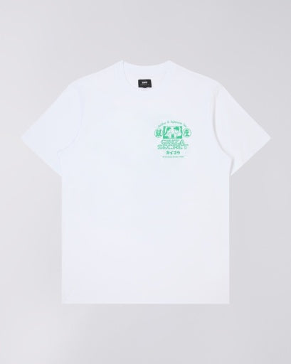 T-shirt with Chest Graphic - White