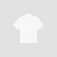 Short Sleeve Button-Up Shirt - White