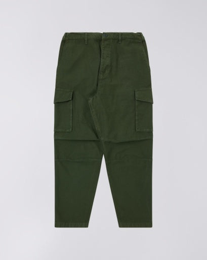 Wide Leg Cargo Pants - Olive Green