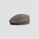 Tweed Flat Cap - Brown Herringbone